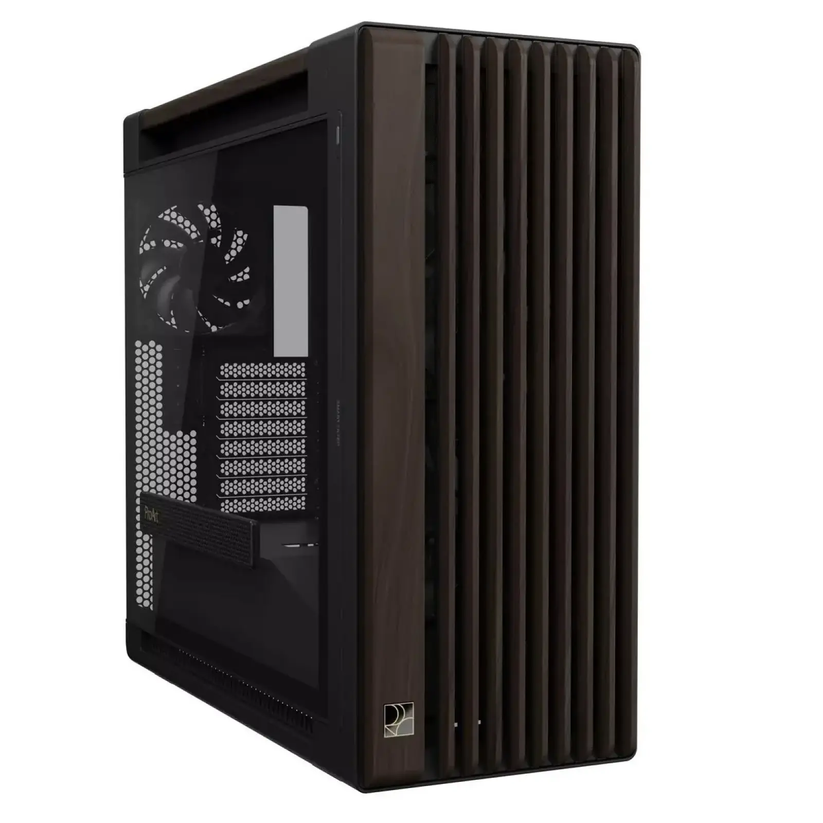 Корпус Asus ProArt PA602 Walnut Wood Tempered Glass Modern Black Без БП (90DC00J0-B09030) UA