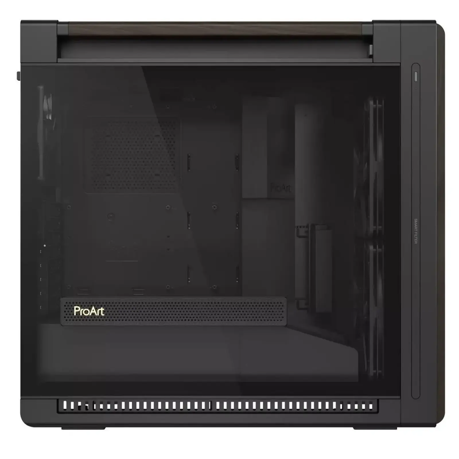 Корпус Asus ProArt PA602 Walnut Wood Tempered Glass Modern Black Без БП (90DC00J0-B09030) UA