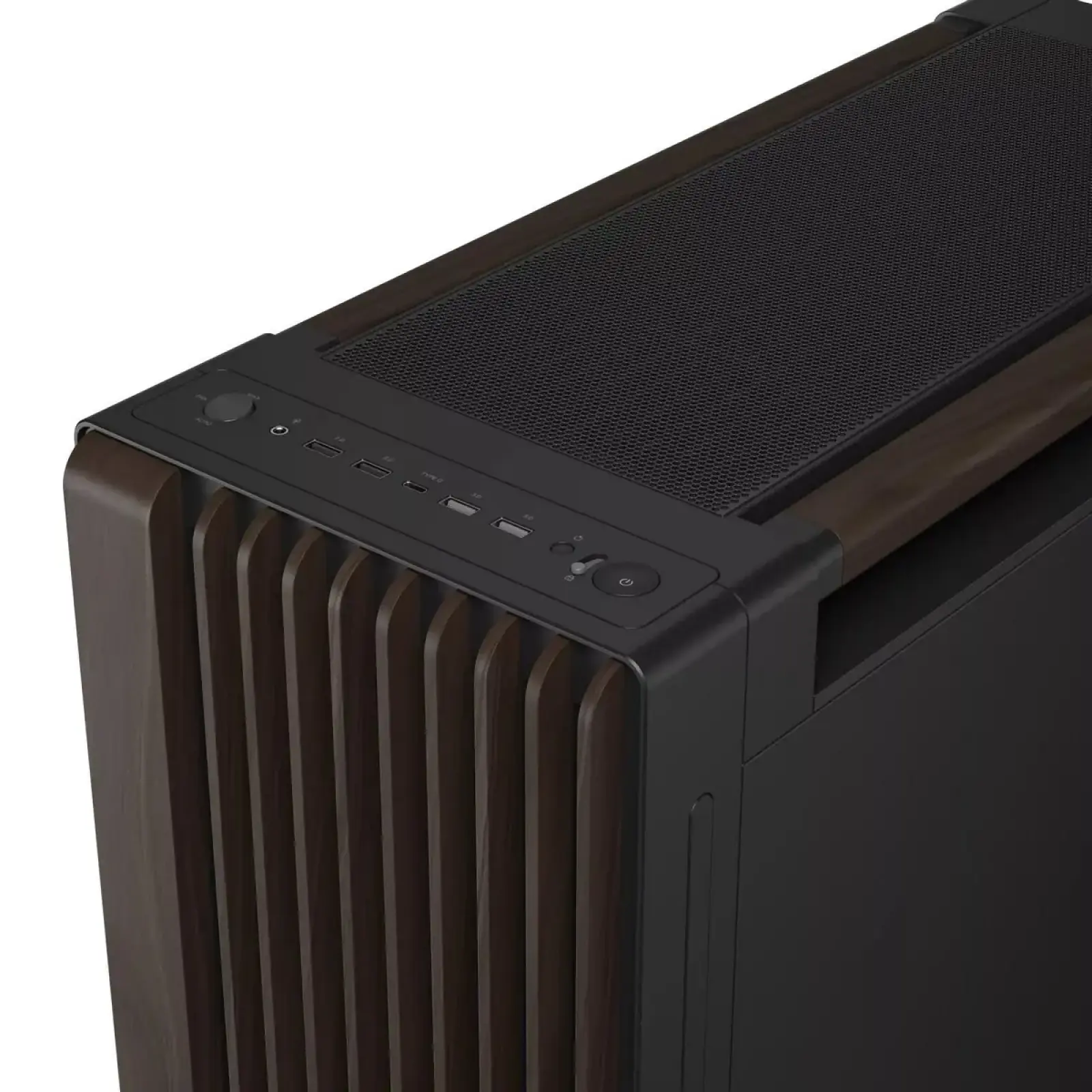 Корпус Asus ProArt PA602 Walnut Wood Metal Panel Modern Black Без БП (90DC00J0-B09040) UA