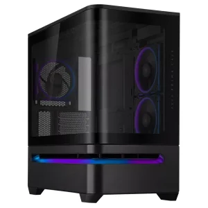 Корпус Asus Prime AP202 ARGB Tempered Glass Black без БП (90DC00P0-B19000) UA