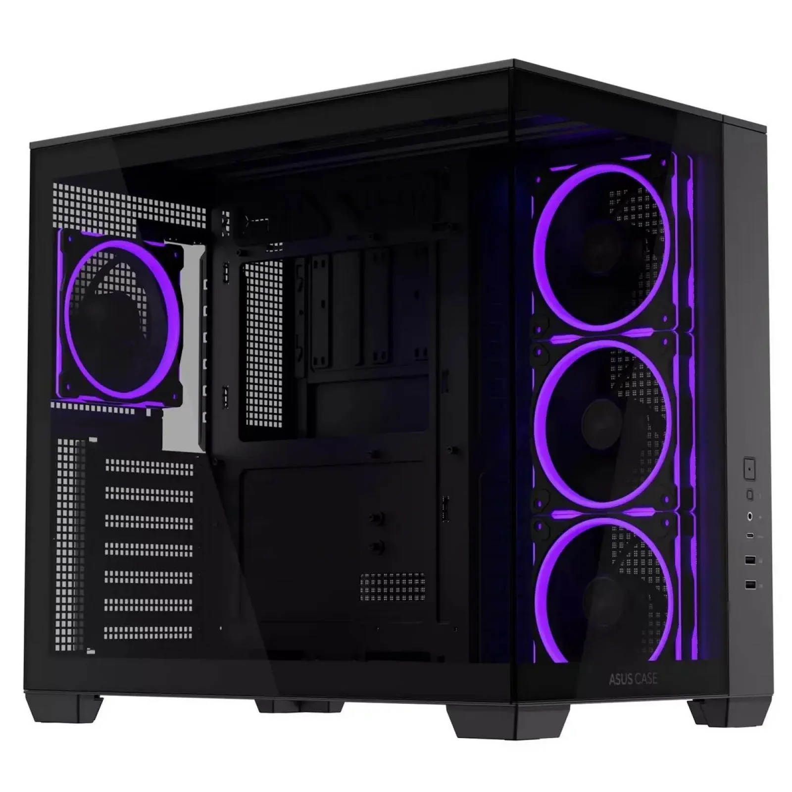 Корпус Asus A32 Plus Black Tempered Glass (90DC00S0-B19000) UA