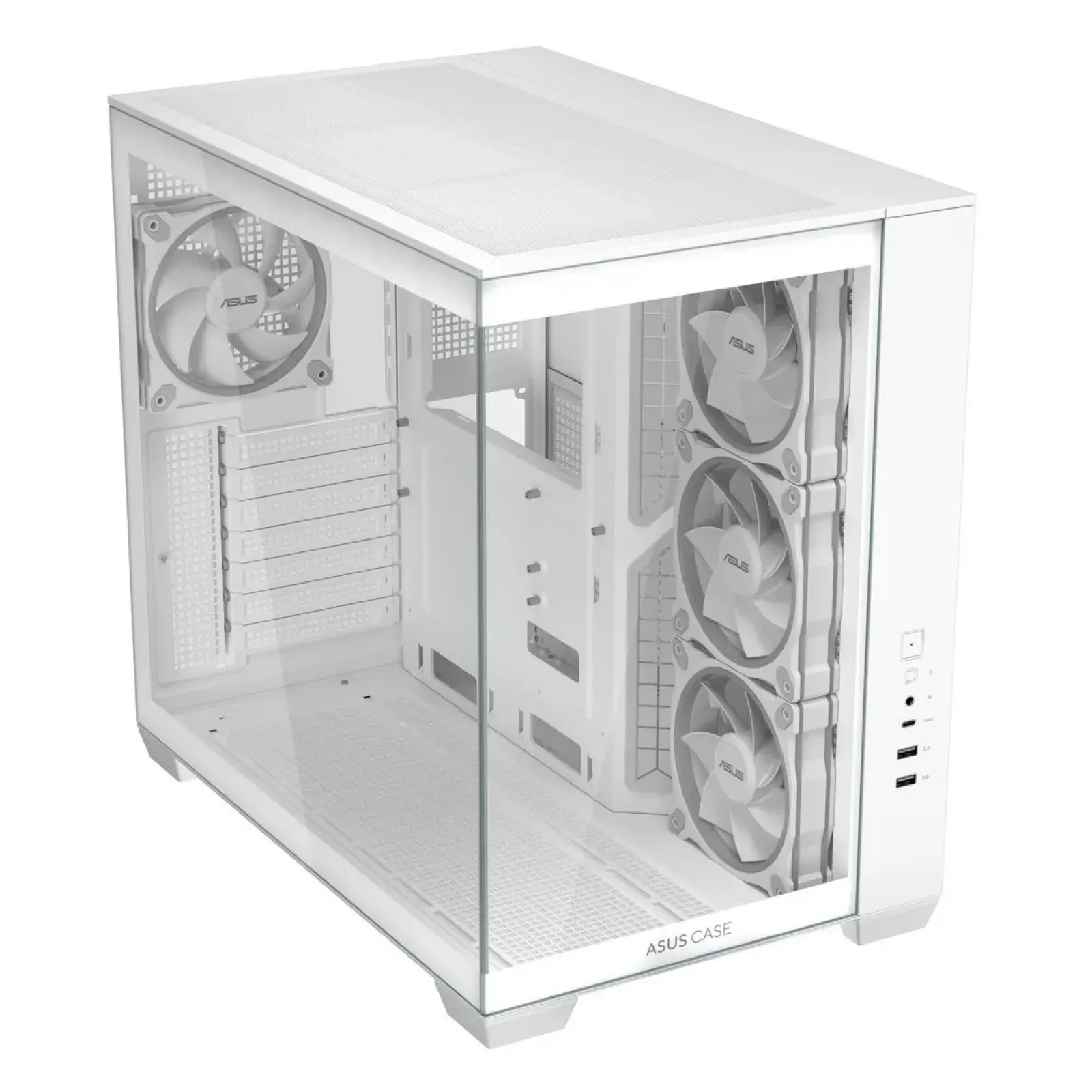 Корпус Asus A32 Plus White Tempered Glass (90DC00S3-B19000) UA