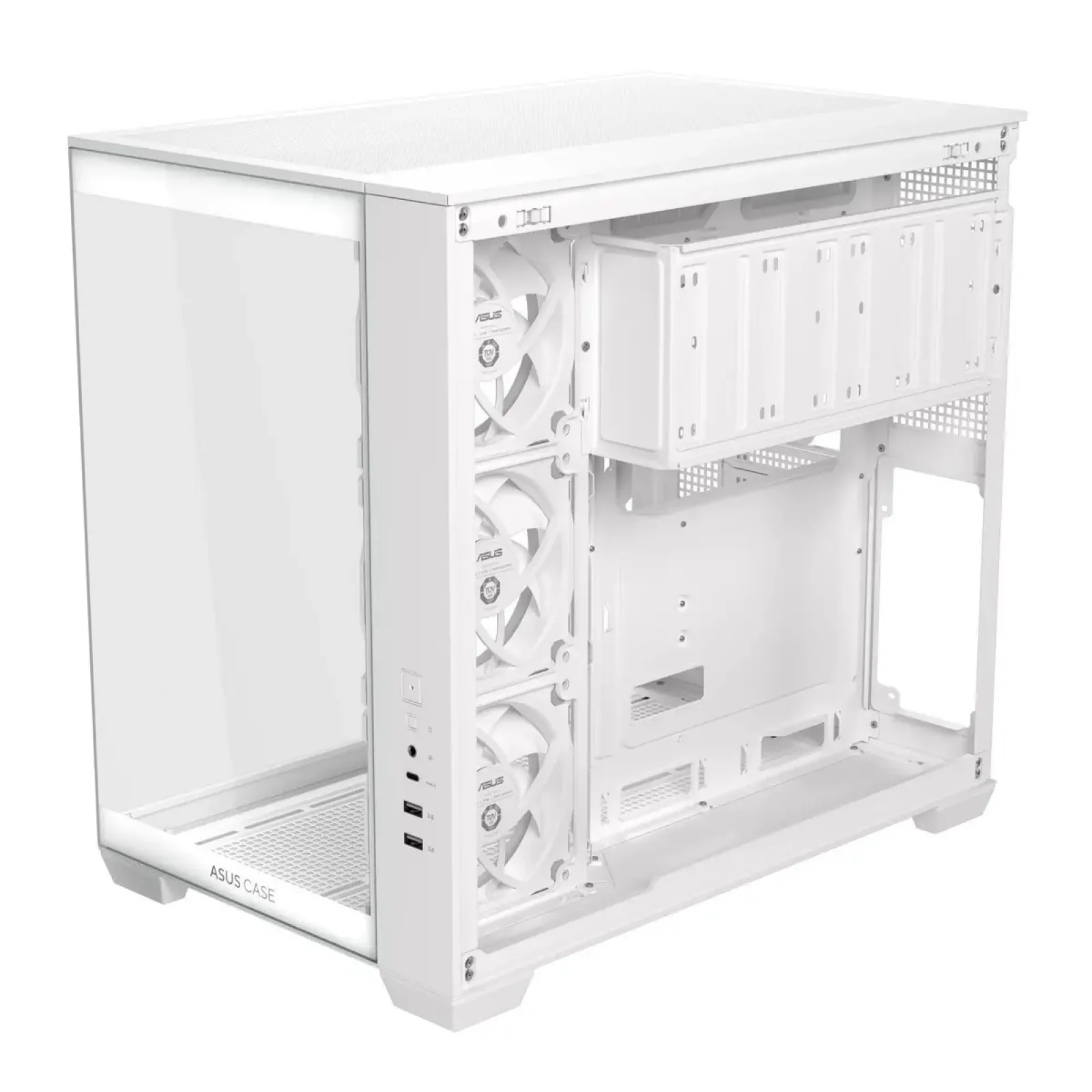 Корпус Asus A32 Plus White Tempered Glass (90DC00S3-B19000) UA