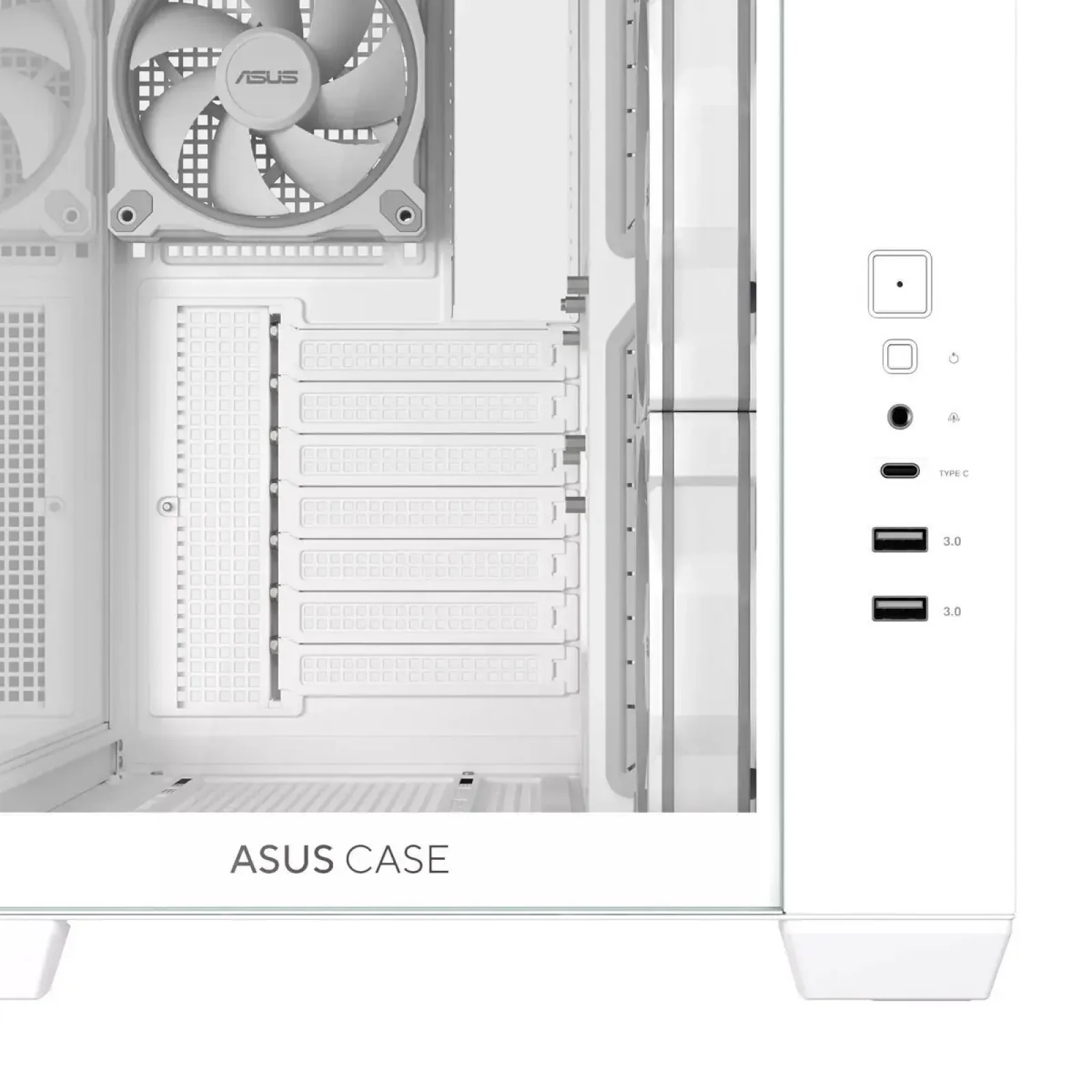 Корпус Asus A32 Plus White Tempered Glass (90DC00S3-B19000) UA