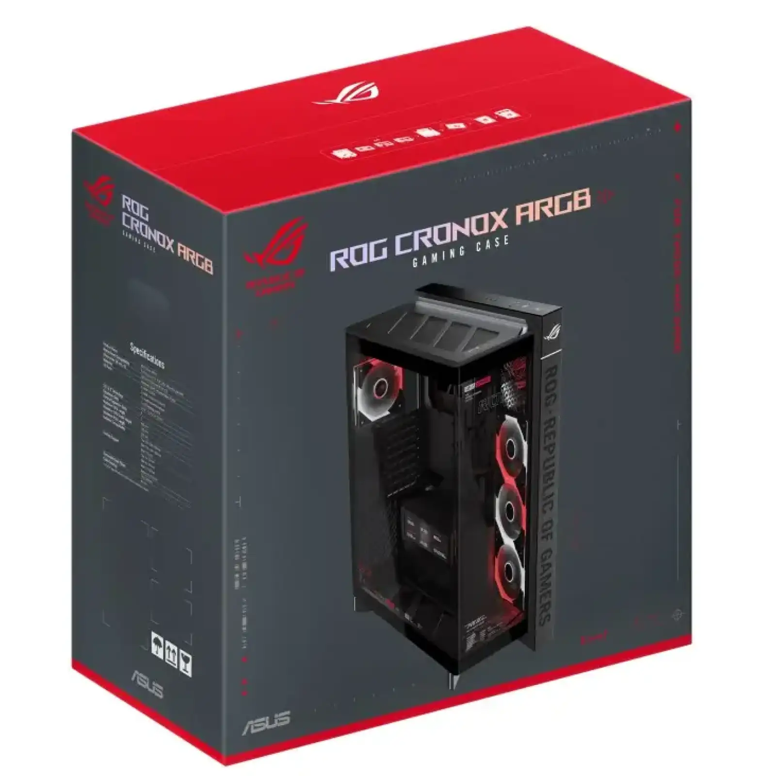 Корпус Asus ROG Cronox GR801 Curve TG ARGB Black (90DC00T0-B09030) UA