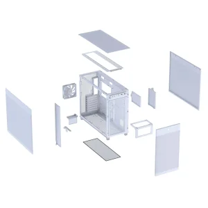 Корпус Asus Prime AP303 Mesh White (90DC00V3-B39000) UA