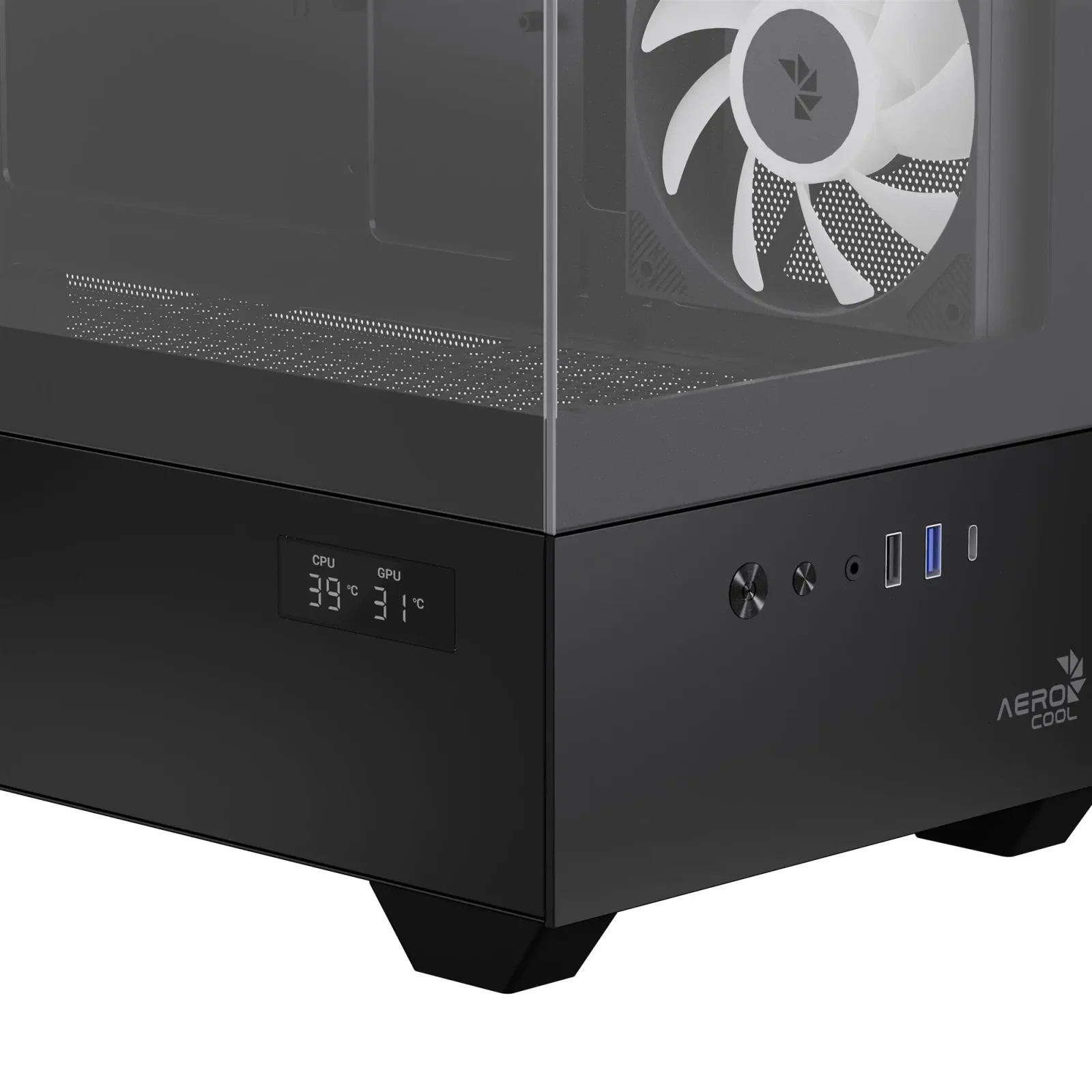Корпус AeroCool P300D Digi-G-BK-v1 Black (ACCS-PN05033.11) UA