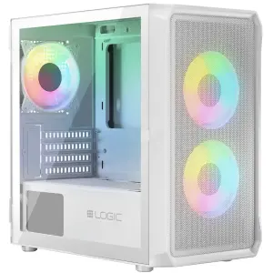 Корпус LogicConcept Portos ARGB Mini White без БП (AM-PORTOS-20-0000000-0002) UA