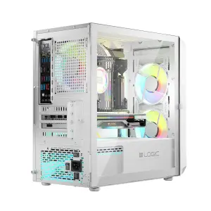 Корпус LogicConcept Portos ARGB Mini White без БП (AM-PORTOS-20-0000000-0002) UA