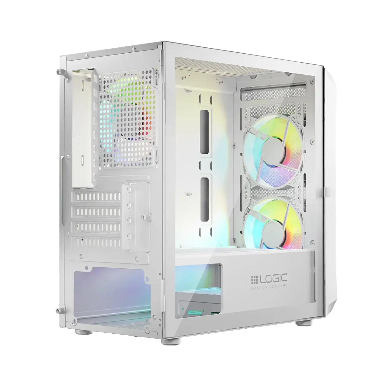 Корпус LogicConcept Portos ARGB Mini White без БП (AM-PORTOS-20-0000000-0002) UA