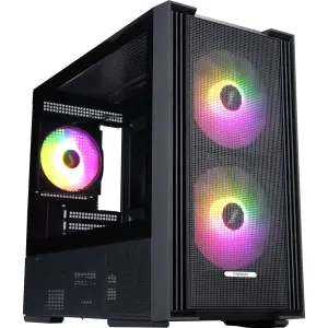 Корпус 1stPlayer AU6-BK-2FA7-14-2FA7R-1FA7 Black UA