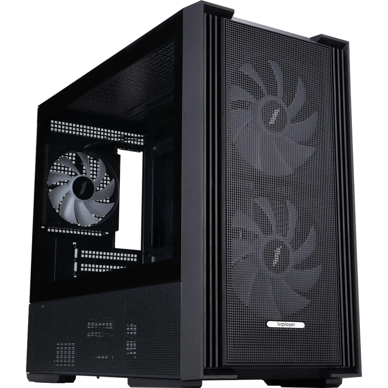 Корпус 1stPlayer AU6-BK-2FA7-14-2FA7R-1FA7 Black UA