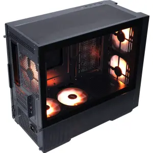 Корпус 1stPlayer AU6-BK-2FA7-14-2FA7R-1FA7 Black UA