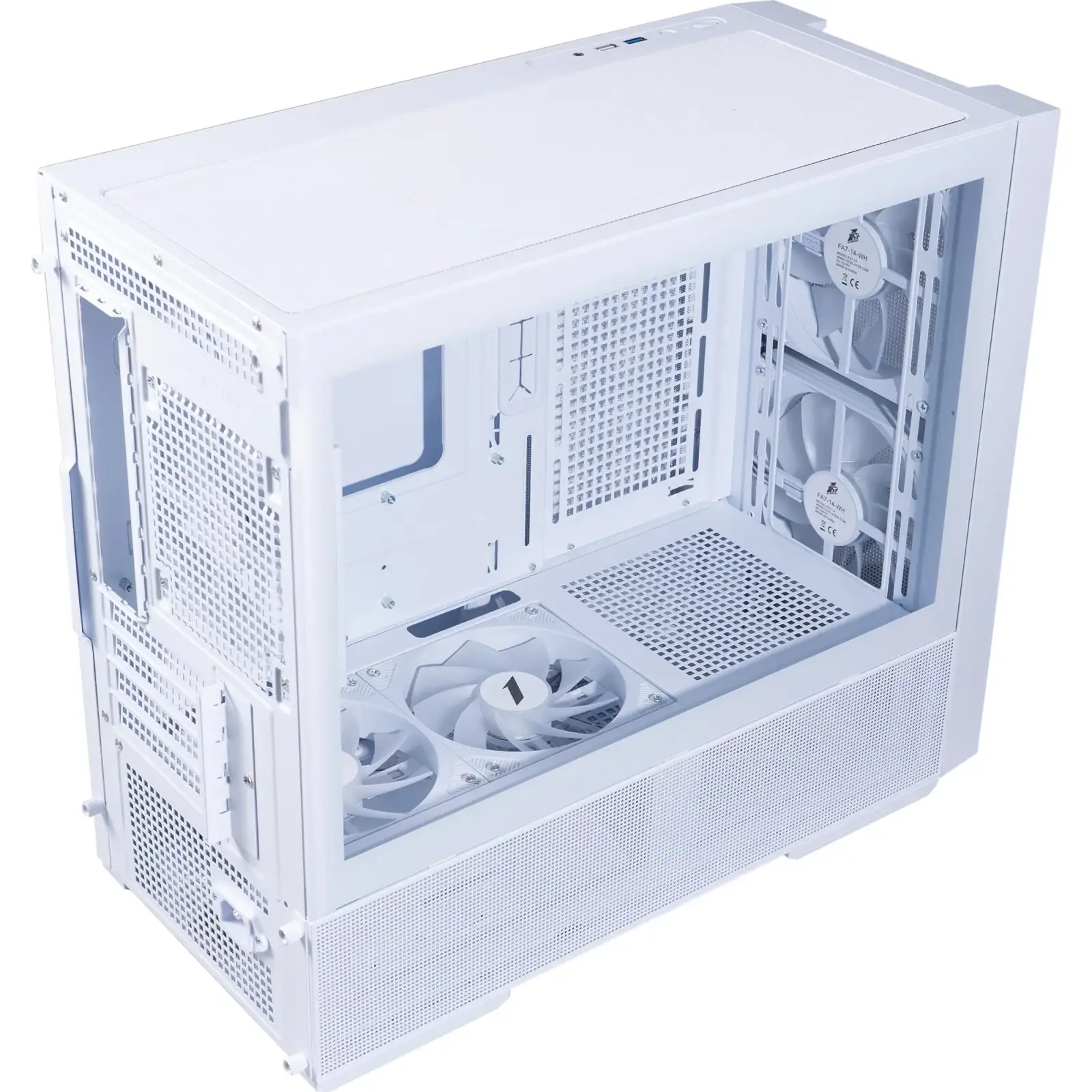 Корпус 1stPlayer AU6-WH-2FA7-14-W-2FA7R-W-1FA7-W UA