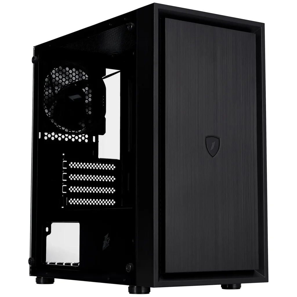 Корпус 1stPlayer B5-M-BK-3F Black без БЖ UA