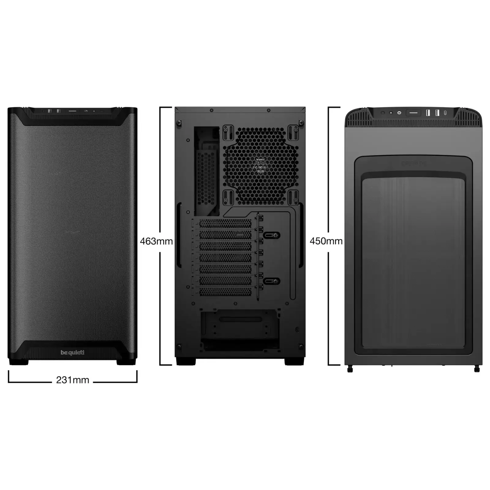 Корпус be quiet! Pure Base 501 Airflow Black Без БЖ (BG074) UA