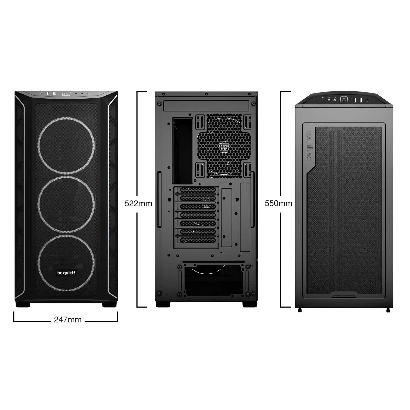 Корпус be quiet! Shadow Base 800 FX Black (BGW63) UA