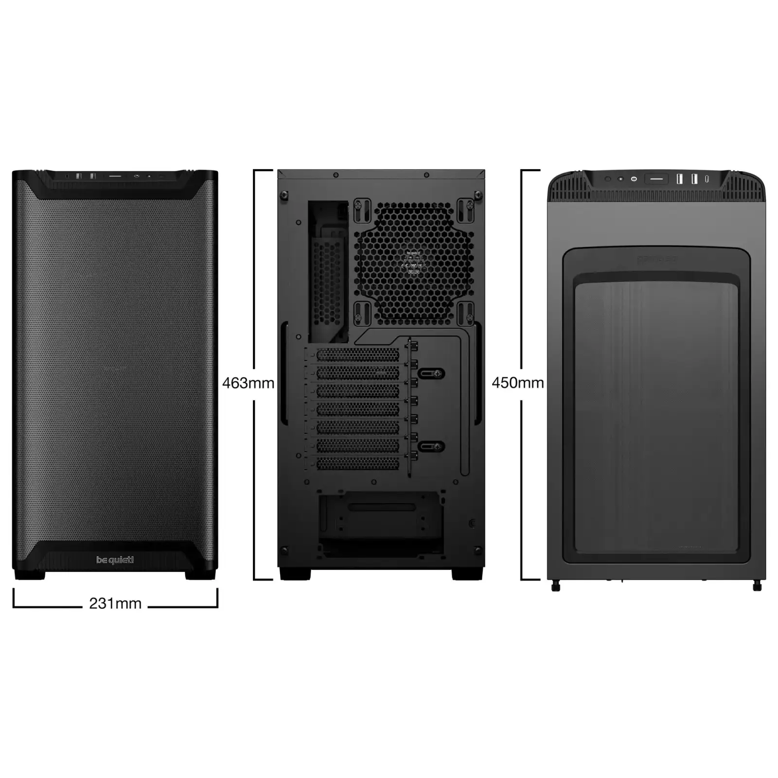 Корпус be quiet! Pure Base 501 Airflow Window Black (BGW74) UA