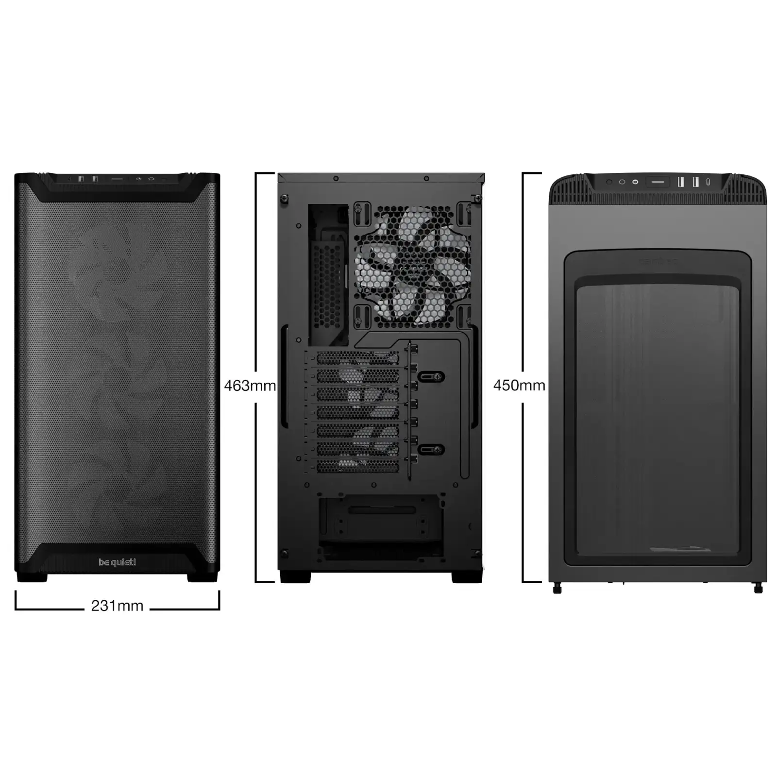 Корпус be quiet! Pure Base 501 LX Black (BGW78) UA