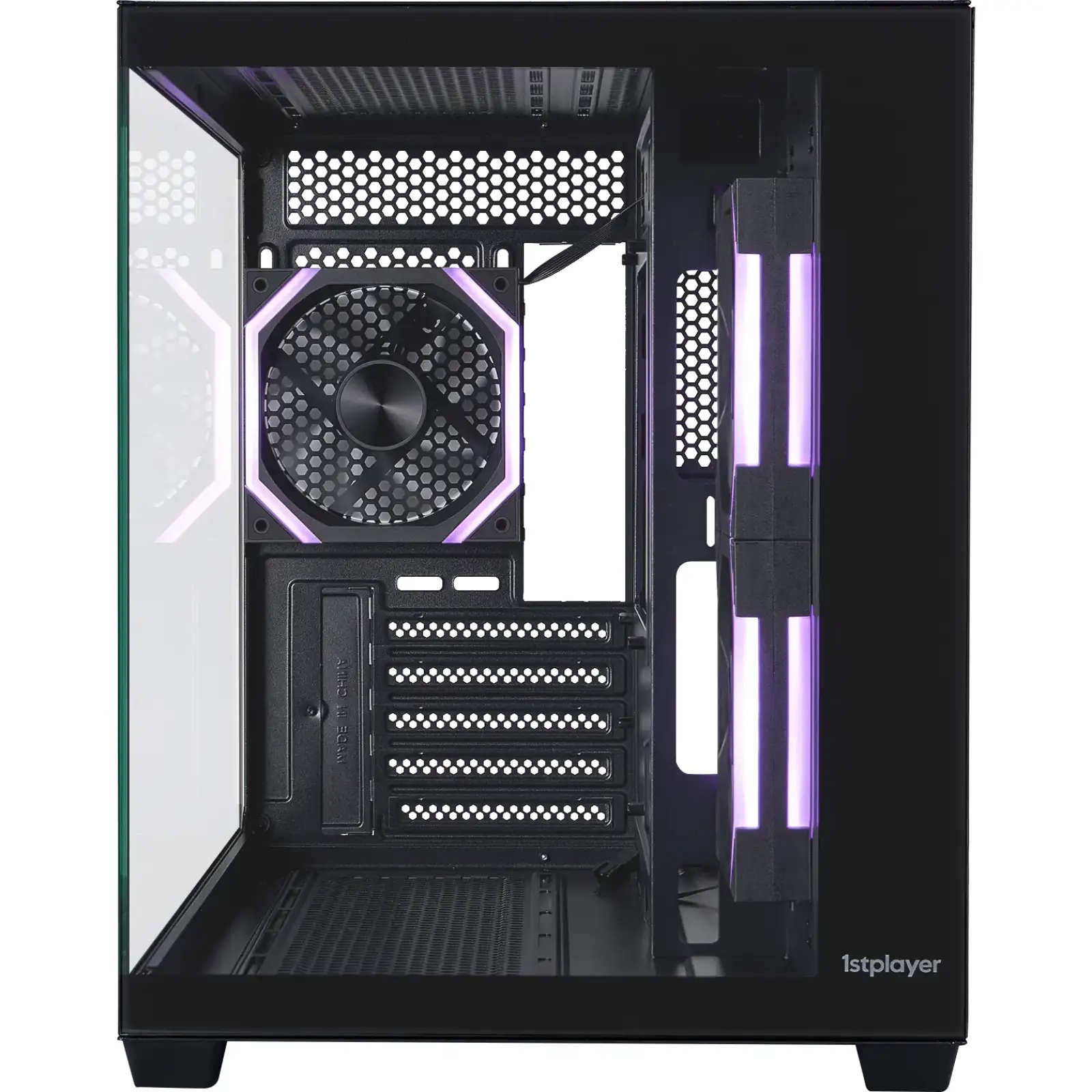 Корпус 1stPlayer BV6-BK-2FH7R-1FH7 Black UA