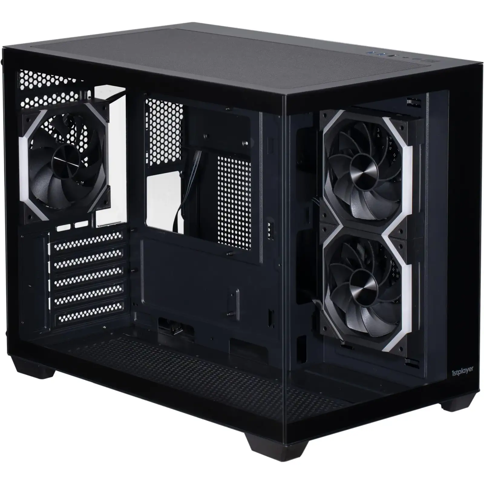 Корпус 1stPlayer BV6-BK-2FH7R-1FH7 Black UA