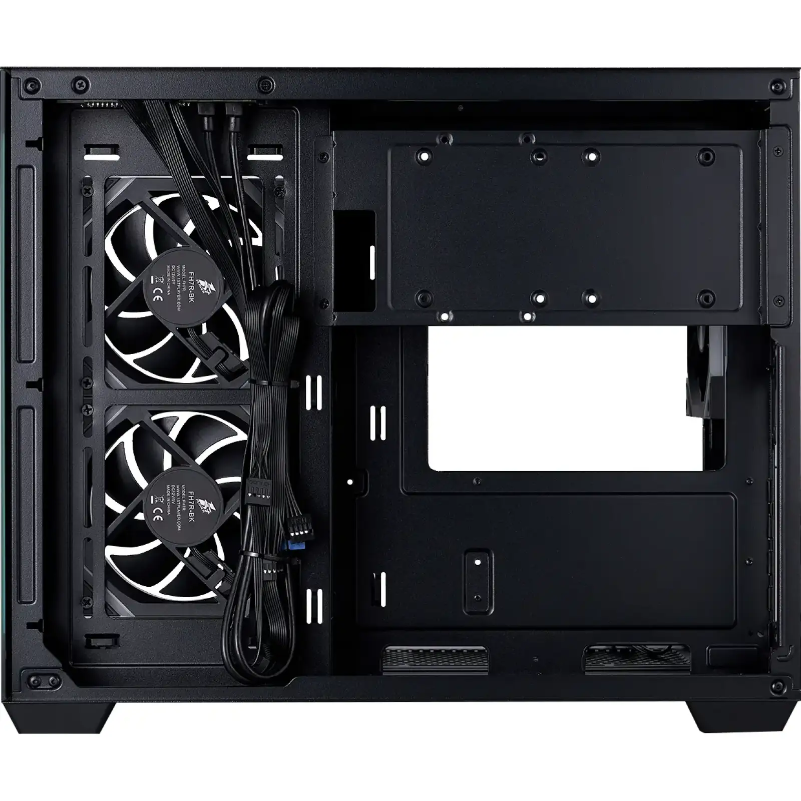 Корпус 1stPlayer BV6-BK-2FH7R-1FH7 Black UA