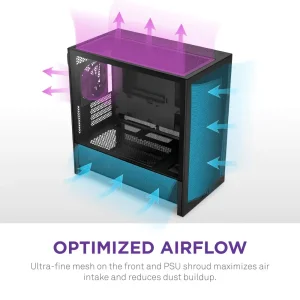 Корпус NZXT H3 Flow Black без БЖ (CC-H31FB-01) UA