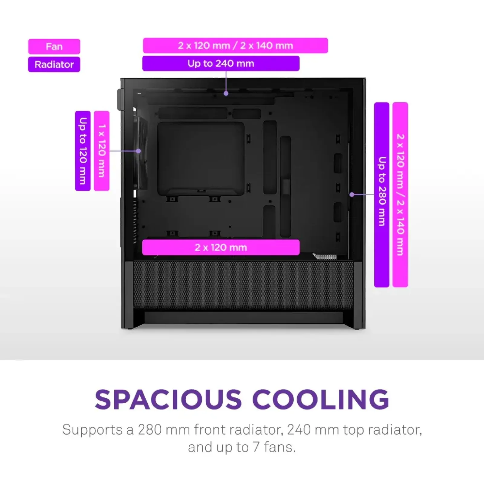 Корпус NZXT H3 Flow Black без БЖ (CC-H31FB-01) UA