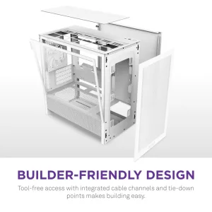 Корпус NZXT H3 Flow White без БЖ (CC-H31FW-01) UA