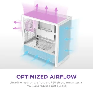 Корпус NZXT H3 Flow White без БЖ (CC-H31FW-01) UA