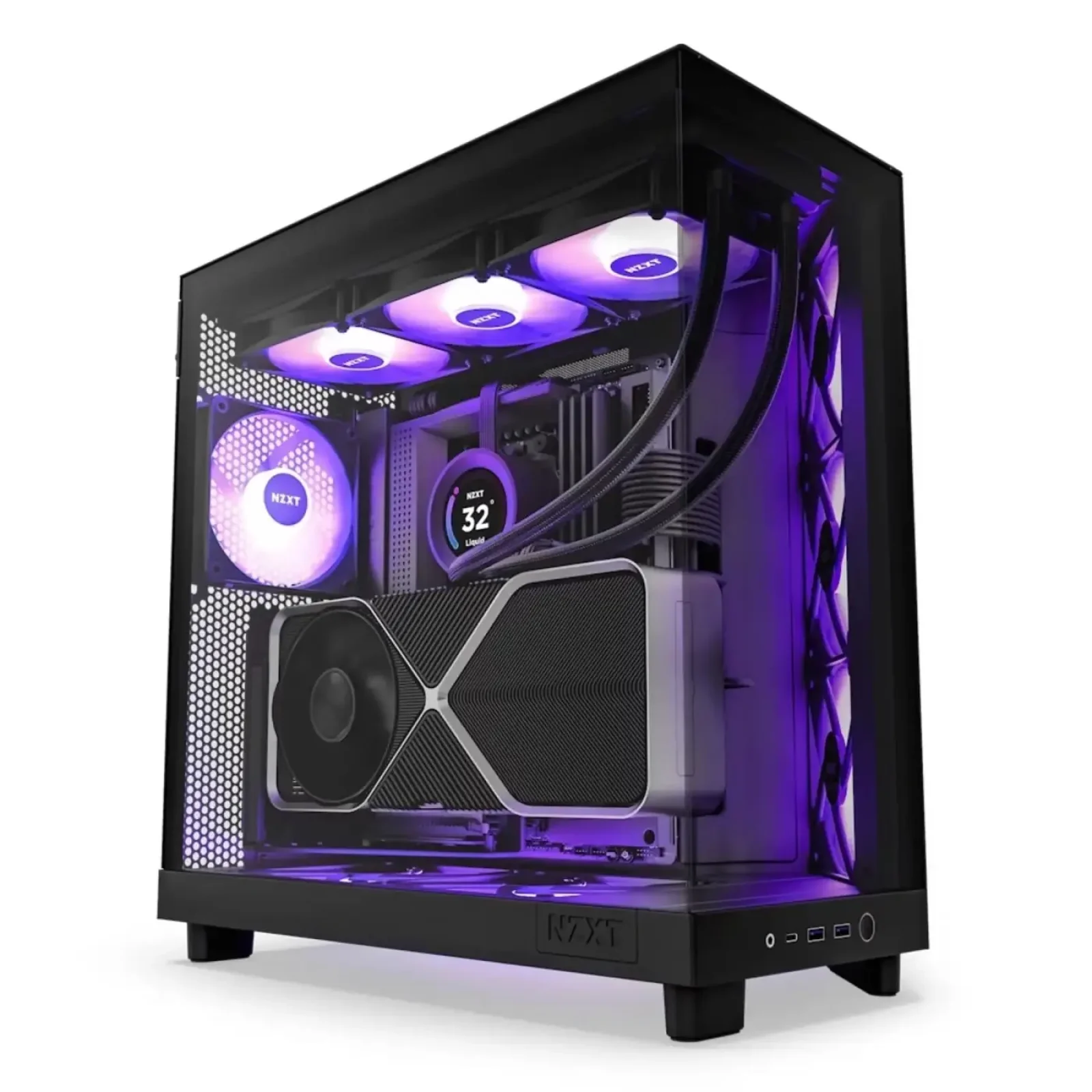 Корпус NZXT H6 Flow RGB Black (CC-H61FB-R1) без БП UA
