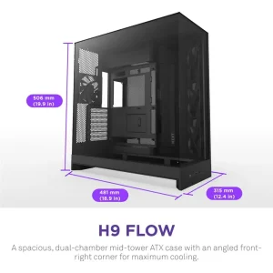 Корпус NZXT H9 Flow Black без БП (CM-H92FB-01) UA