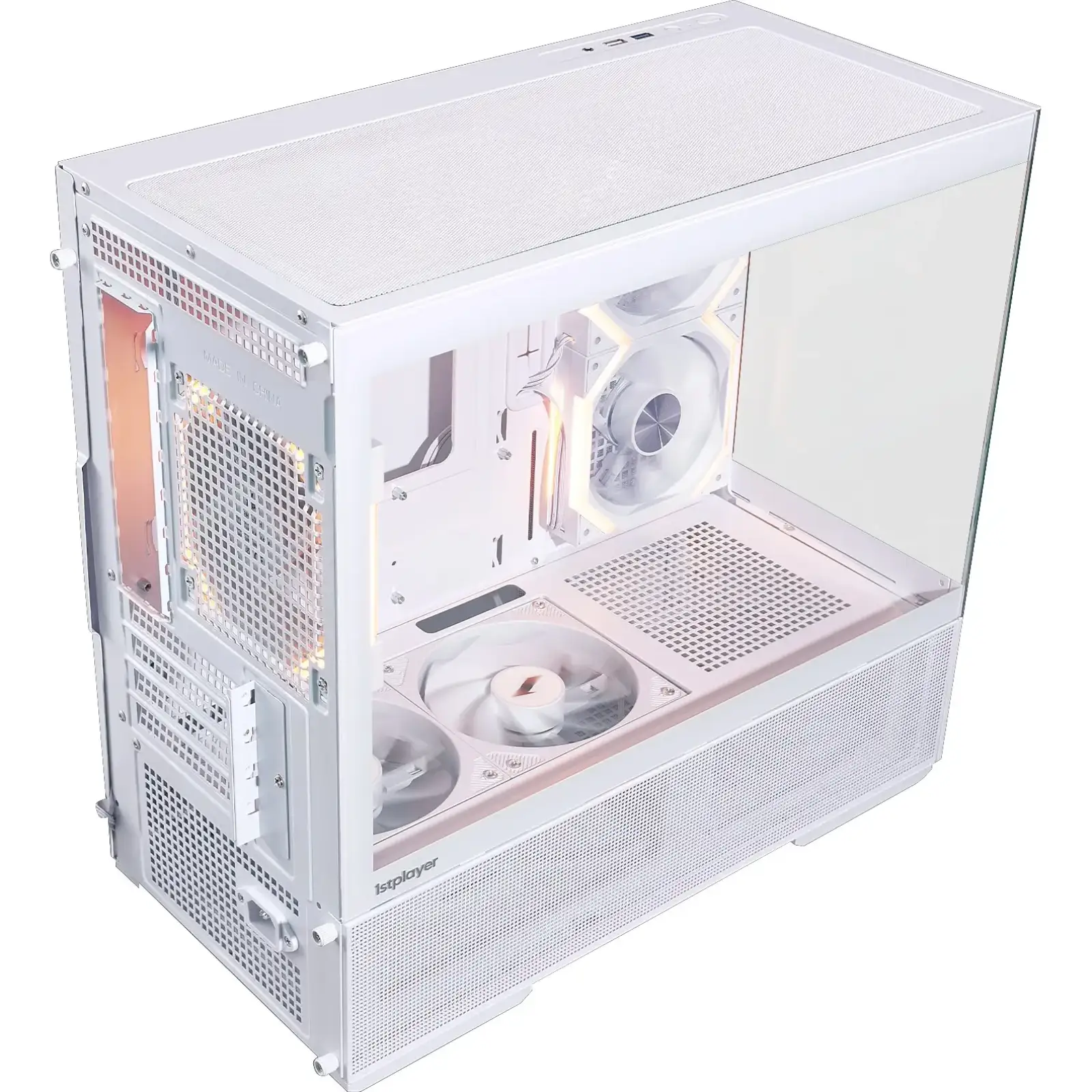 Корпус 1stPlayer CV6-WH-2FAR-W-2FH7R-W-1FH7-W White UA