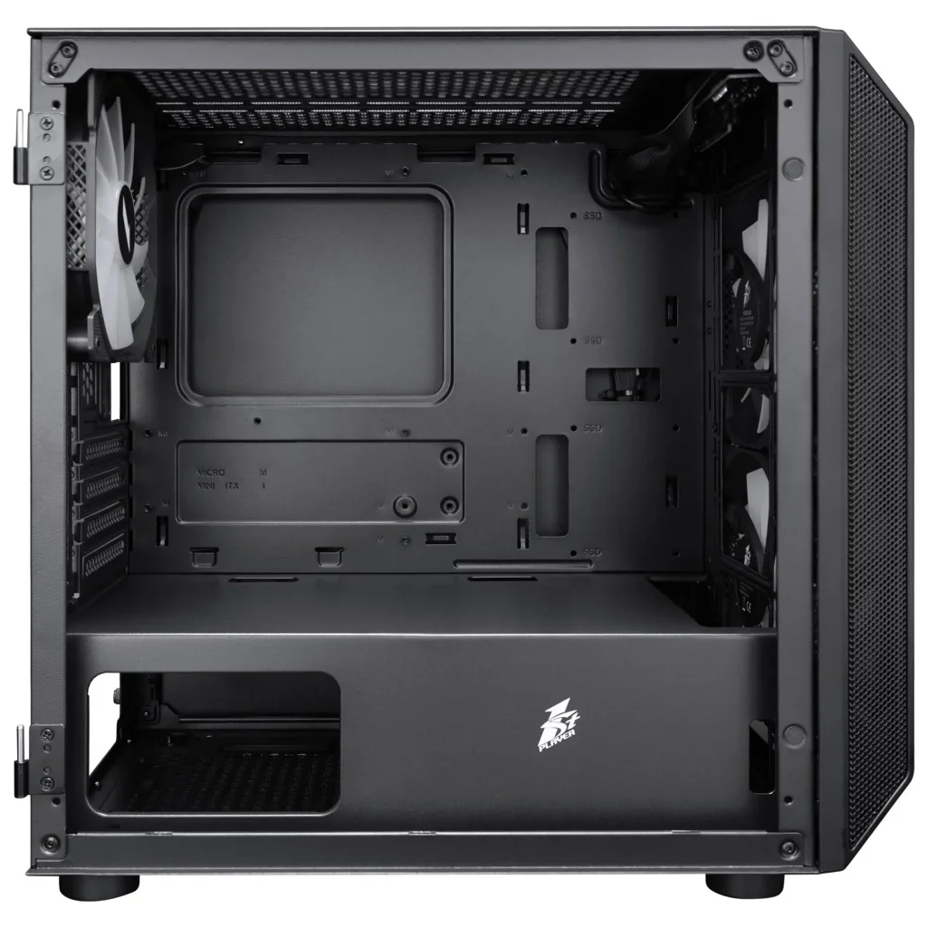 Корпус 1stPlayer D3-BK-3F7-14 Black без БП UA