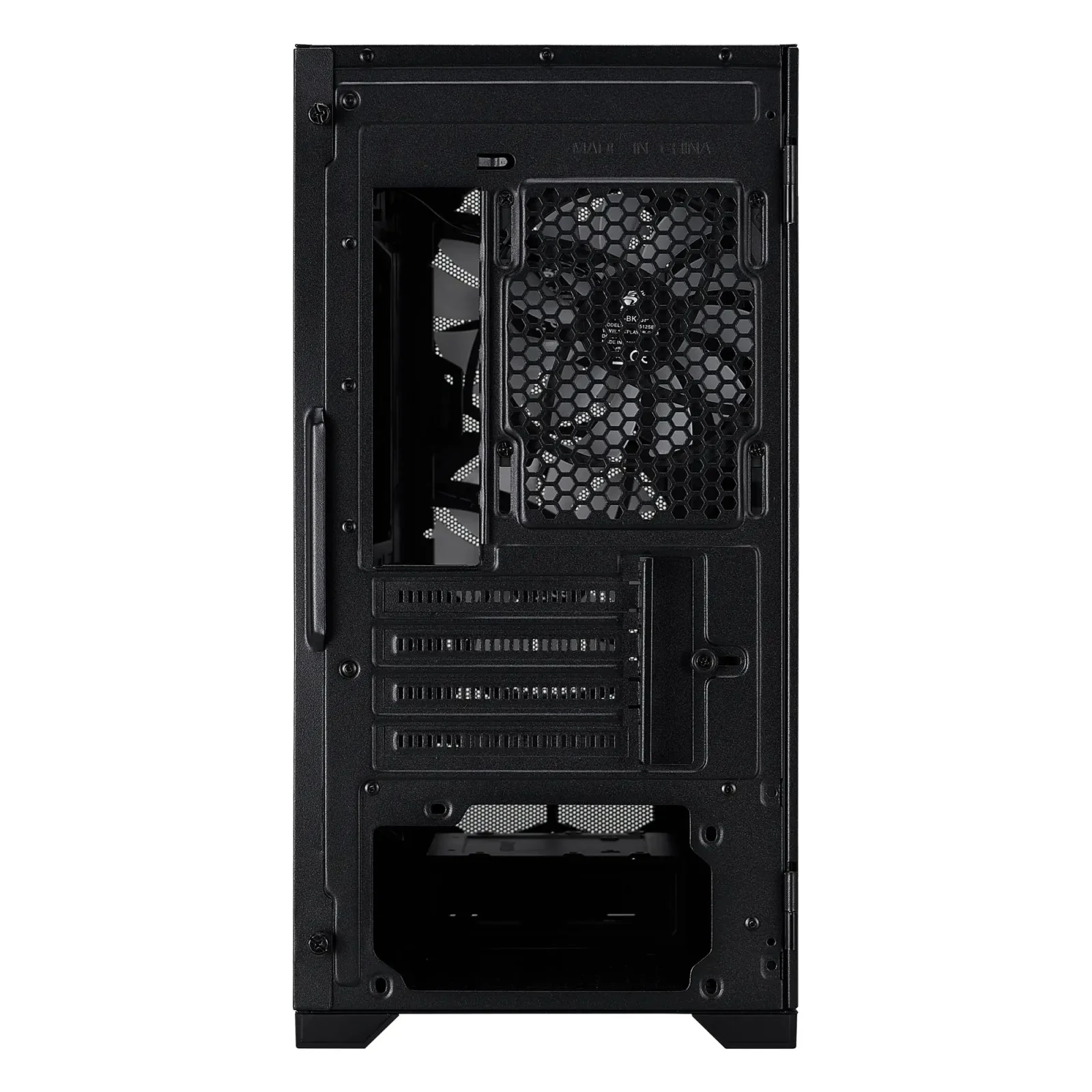 Корпус 1stPlayer D4-M-BK-2F1P-1F1 Black UA