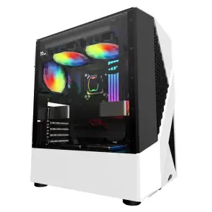 Корпус 1stPlayer F3-A-WH-4F1-PS-600FK-EU White 600W UA