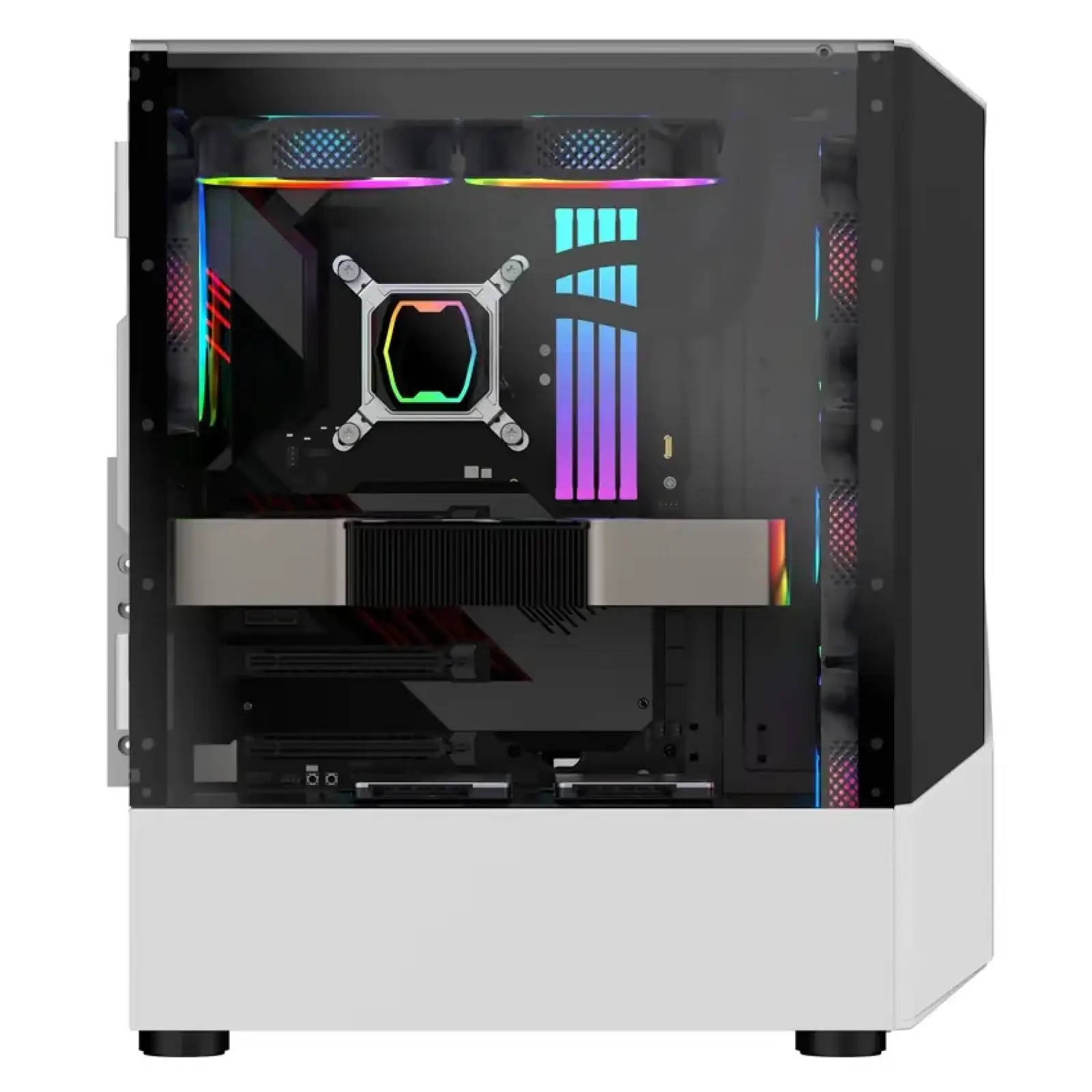 Корпус 1stPlayer F3-A-WH-4F1-PS-600FK-EU White 600W UA