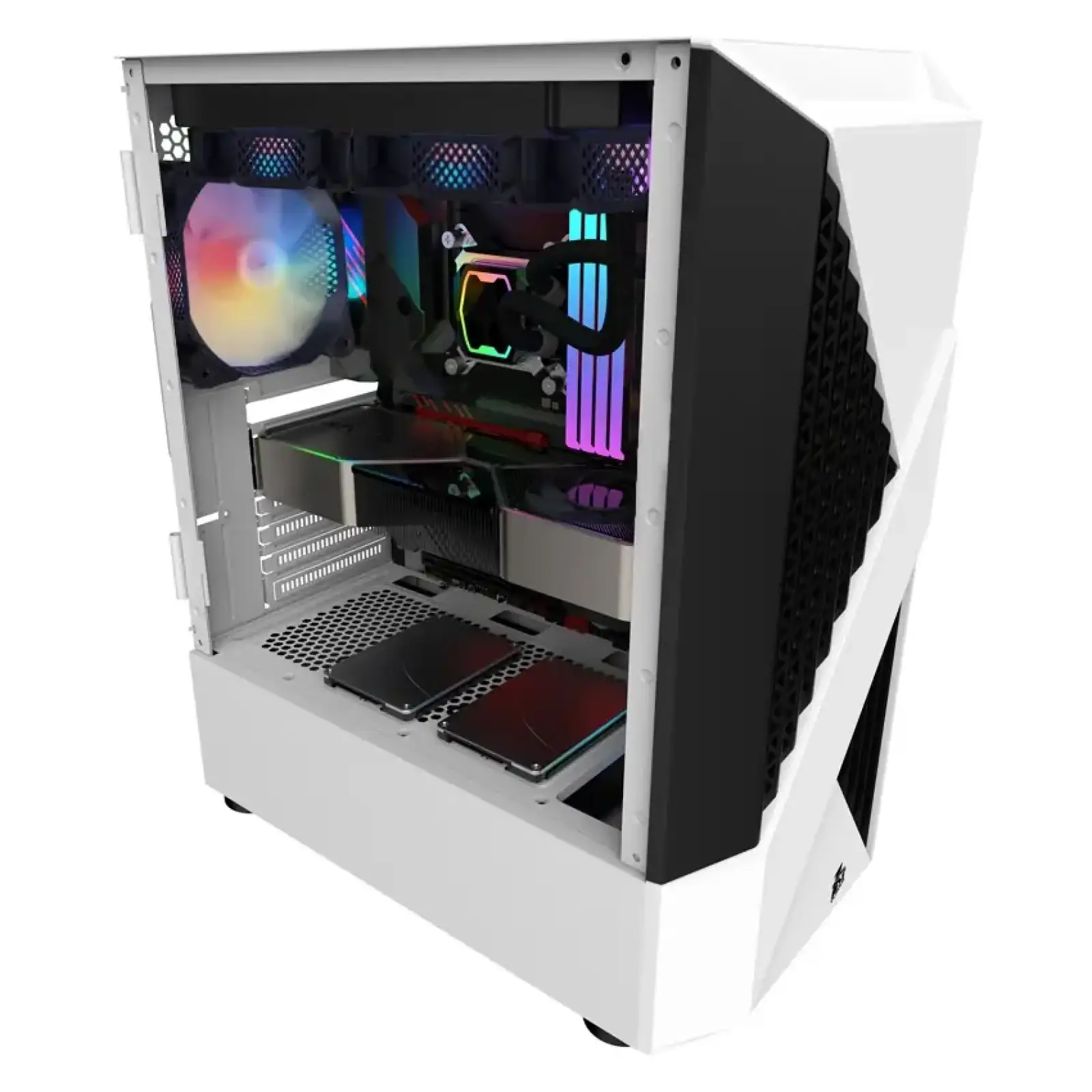 Корпус 1stPlayer F3-A-WH-4F1-PS-600FK-EU White 600W UA