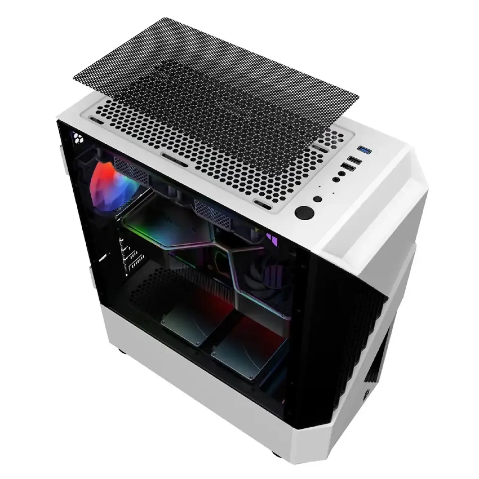 Корпус 1stPlayer F3-A-WH-4F1-PS-600FK-EU White 600W UA