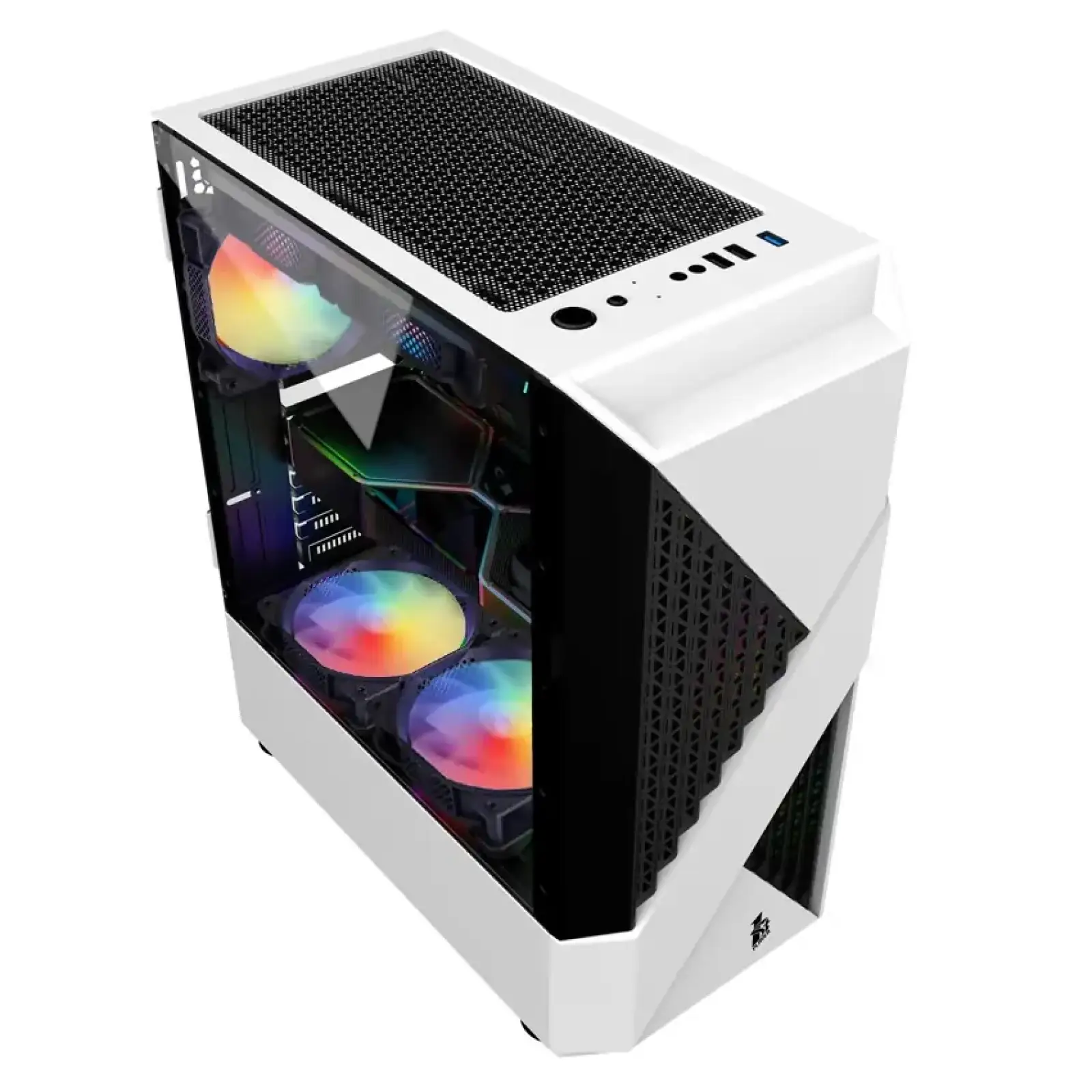 Корпус 1stPlayer F3-A-WH-4F1-PS-600FK-EU White 600W UA