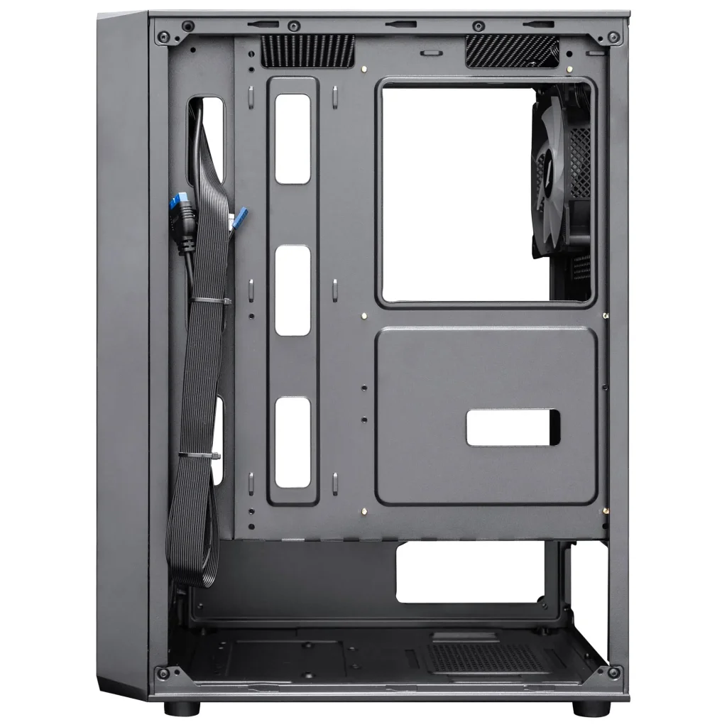 Корпус 1stPlayer FD3-BK-4F7 Black без БП UA