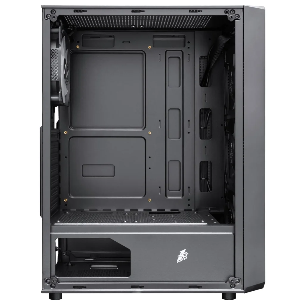 Корпус 1stPlayer FD3-BK-4F7 Black без БП UA