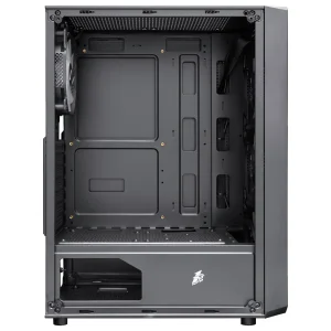 Корпус 1stPlayer FD3-BK-4F7 Black без БП UA