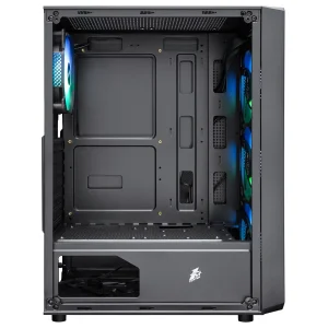 Корпус 1stPlayer FD3-BK-4F7 Black без БП UA