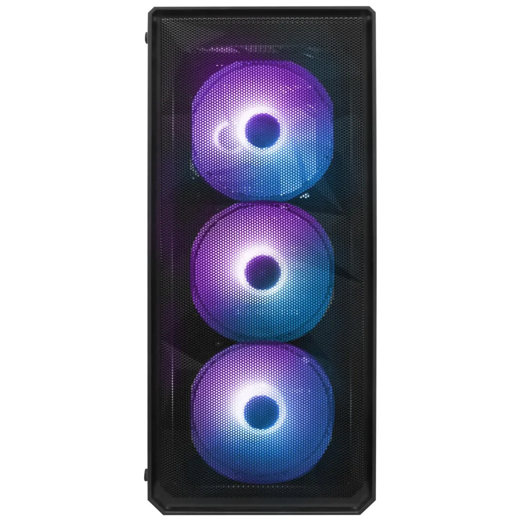 Корпус 1stPlayer FD3-BK-4F7 Black без БП UA