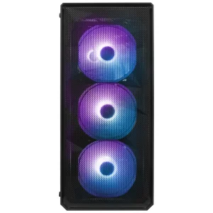 Корпус 1stPlayer FD3-BK-4F7 Black без БП UA