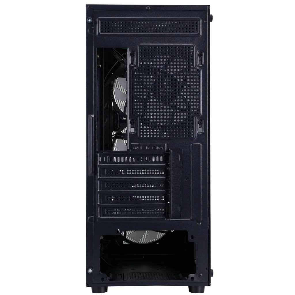 Корпус 1stPlayer FD3-M-BK-4F7 Black без БЖ UA