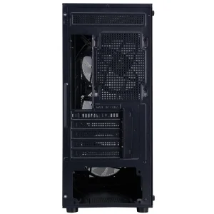 Корпус 1stPlayer FD3-M-BK-4F7 Black без БЖ UA