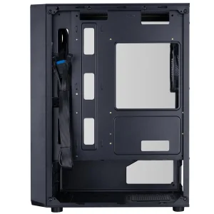Корпус 1stPlayer FD3-M-BK-4F7 Black без БЖ UA