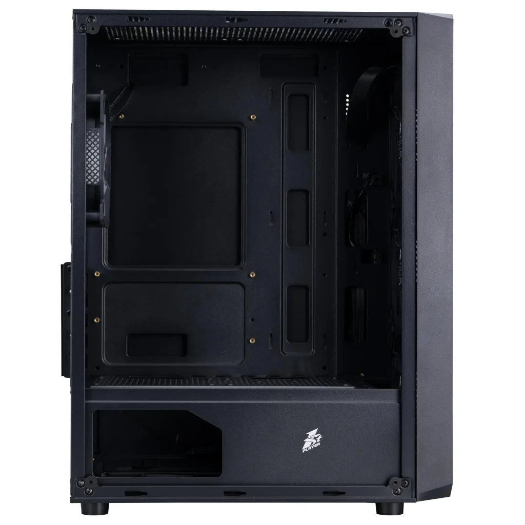 Корпус 1stPlayer FD3-M-BK-4F7 Black без БЖ UA